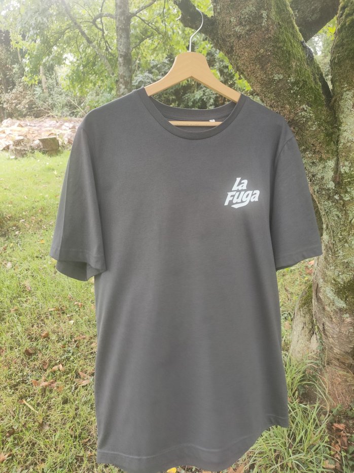 T-shirt La Fuga gris — face